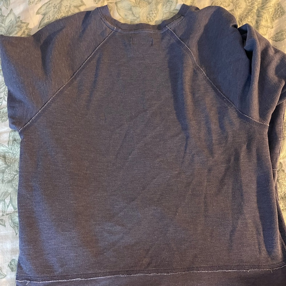 Cozy Blue Raglan Sleeve Top